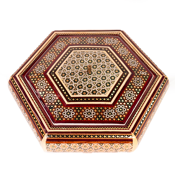 شکلات خوری خاتم کاری مدل زرین