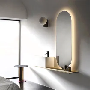 آینه سرویس‌ بهداشتی آزالیا مدل کپسولی بک لایت نوردار FBC3080 سایز 30*80 سانتی متر