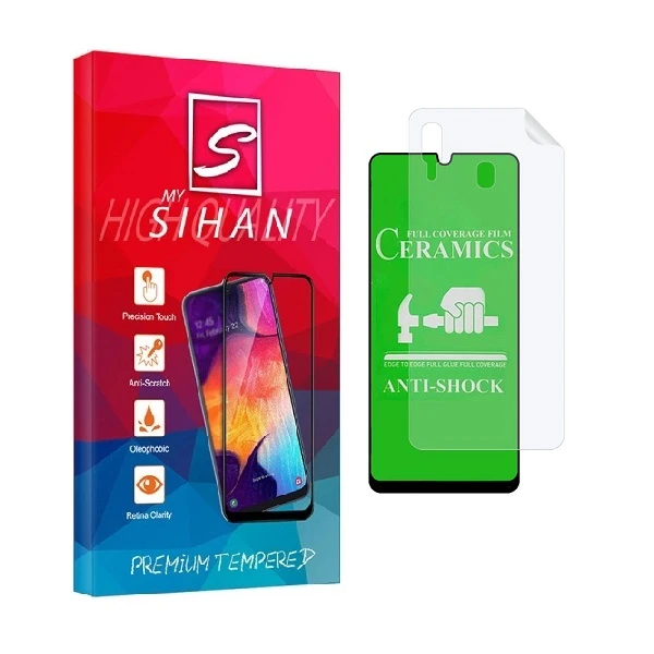 محافظ صفحه نمایش مای سیحان مدل 2CRN مناسب برای گوشی موبایل سامسونگ Galaxy A30 به همراه محافظ پشت گوشی