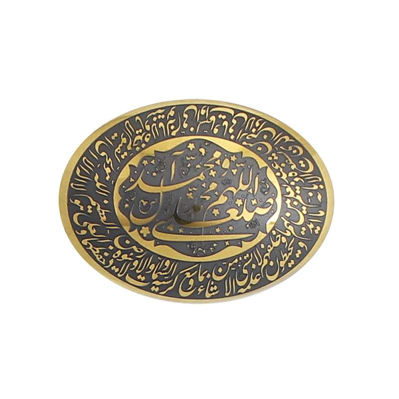 سنگ حدید طرح صلوات و آیه الکرسی کد 4367