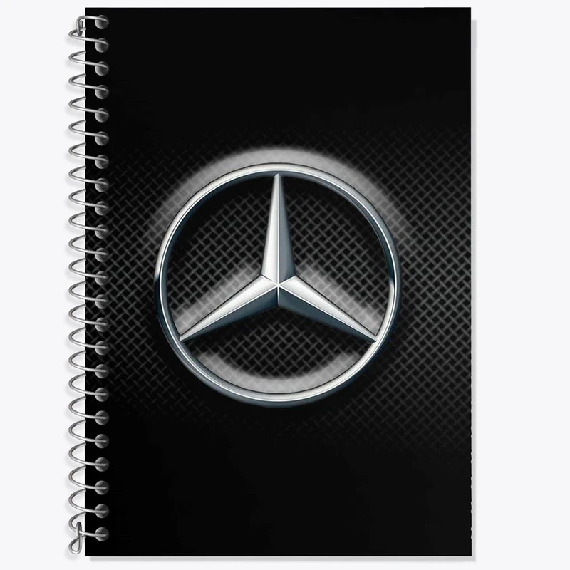 دفتر زبان 50 برگ خندالو مدل دو خط طرح مرسدس بنز Mercedes Benz کد 23501