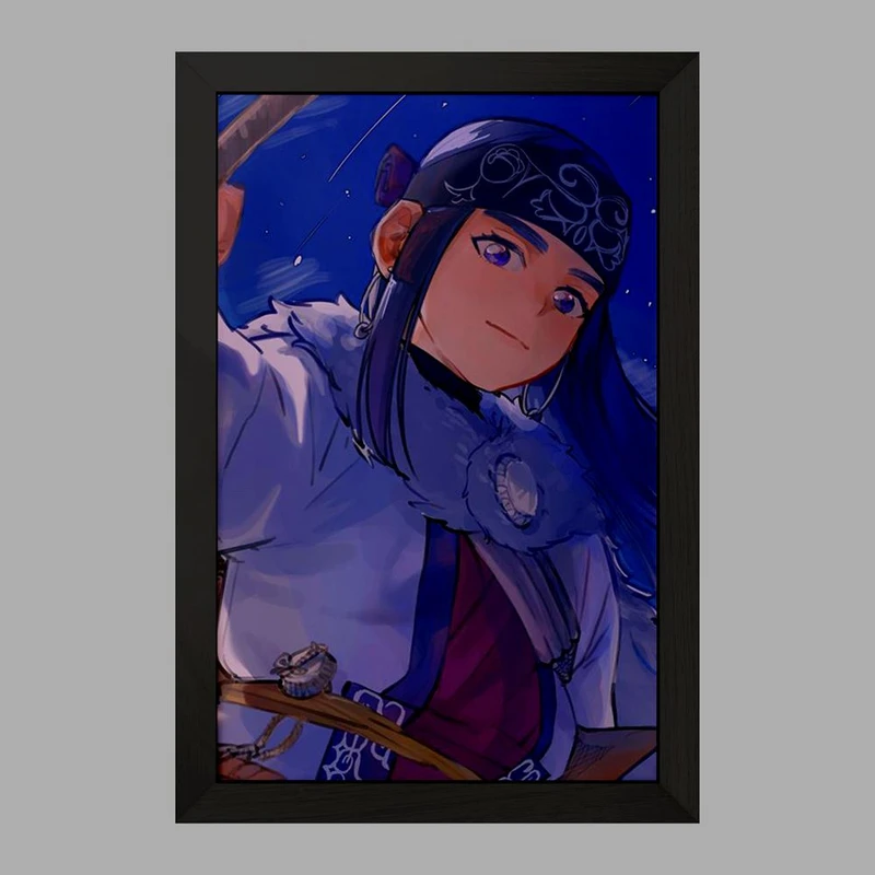 تابلو خندالو مدل اسیرپا انیمه کامویی طلایی Golden Kamuy کد 23733