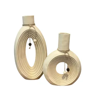 گلدان دکوری مدل دژاوو کد A1004 مجموعه دو عددی 