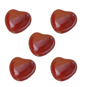 مهره دستبند مدل سنگی طرح قلب کد MO 172 مجموعه 5 عددی