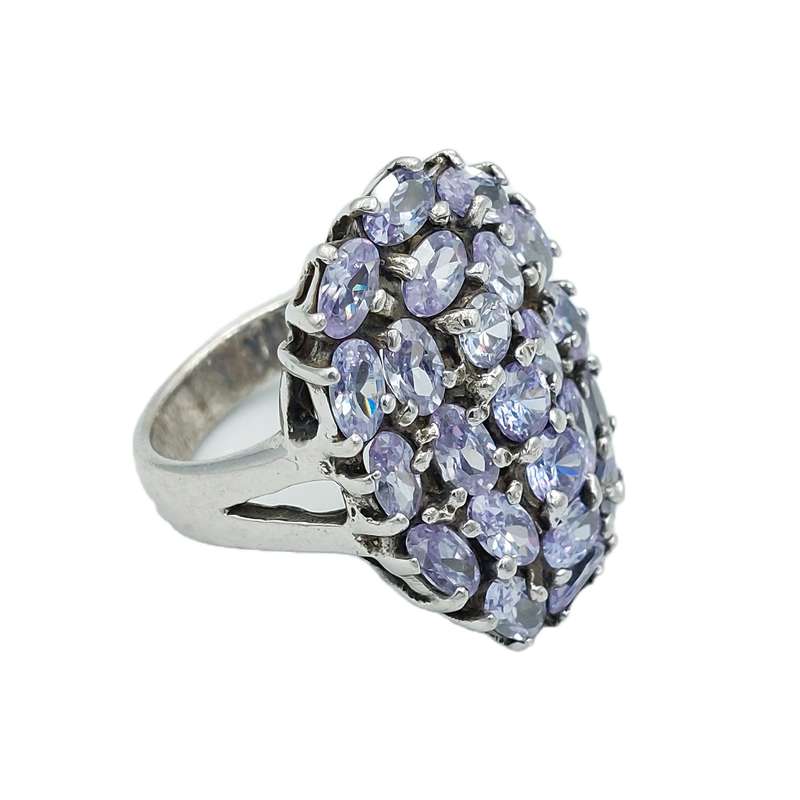 انگشتر نقره زنانه مدل جواهری کد 20549