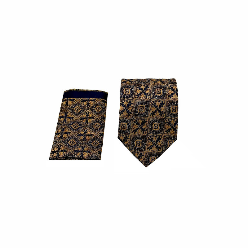 ست کراوات و دستمال جیب مردانه آریوان مدل PT4401