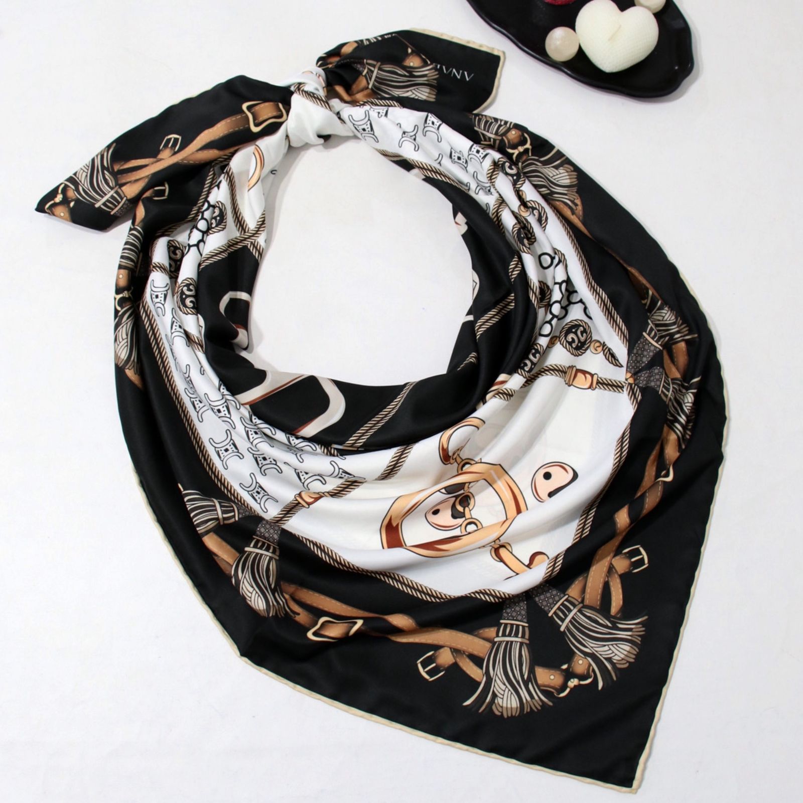 روسری زنانه آنالیا مدل ابریشم مجلسی شیک کد ana-5057 -  - 2