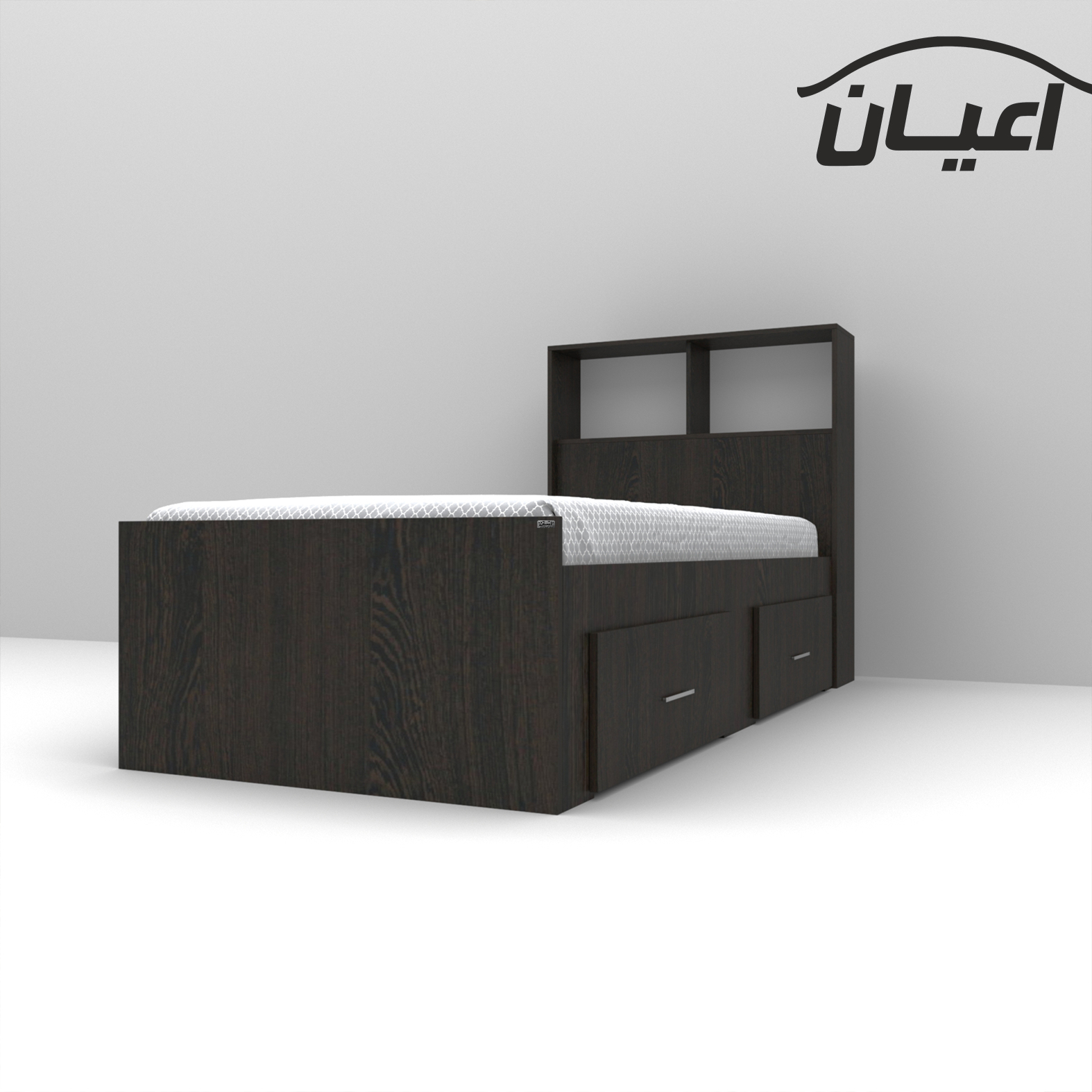 تخت خواب یکنفره اعیان مدل FH275 سایز 90x200 سانتی متر