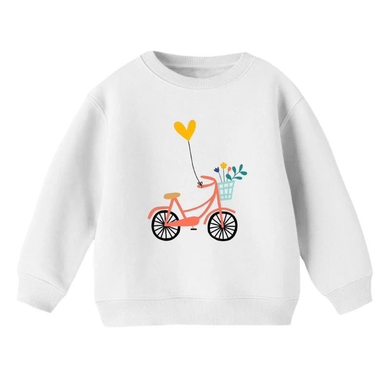 سویشرت بچگانه مدل دوچرخه قلبی  