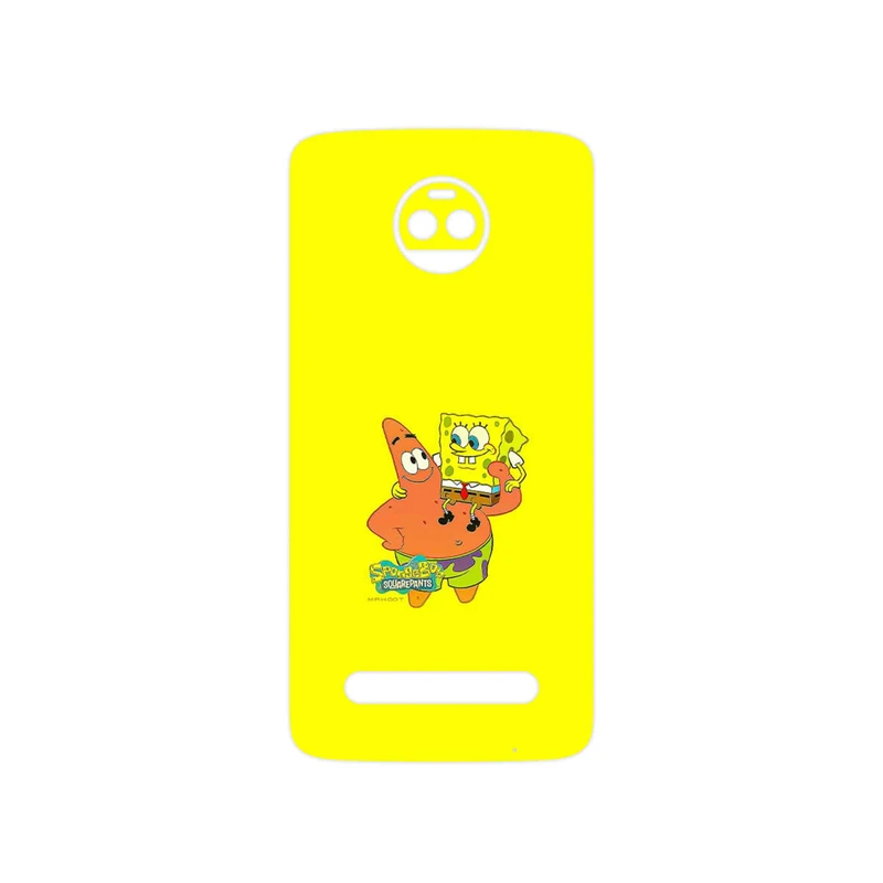 برچسب پوششی ماهوت مدل SpongeBob SquarePants مناسب برای گوشی موبایل موتورولا Moto Z2 Force