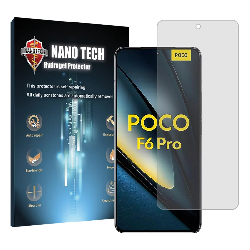 محافظ صفحه نمایش شفاف نانو تک مدل Tough مناسب برای گوشی موبایل شیائومی  Poco F6 Pro