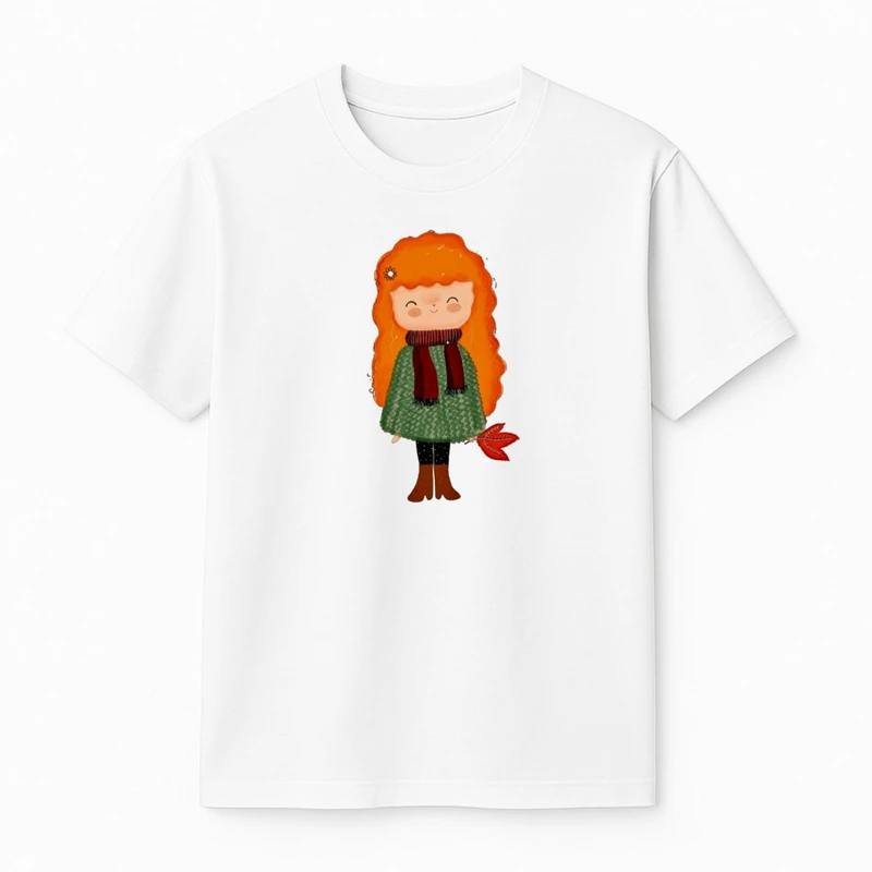 تی‌شرت آستین کوتاه دخترانه مدل پاییز