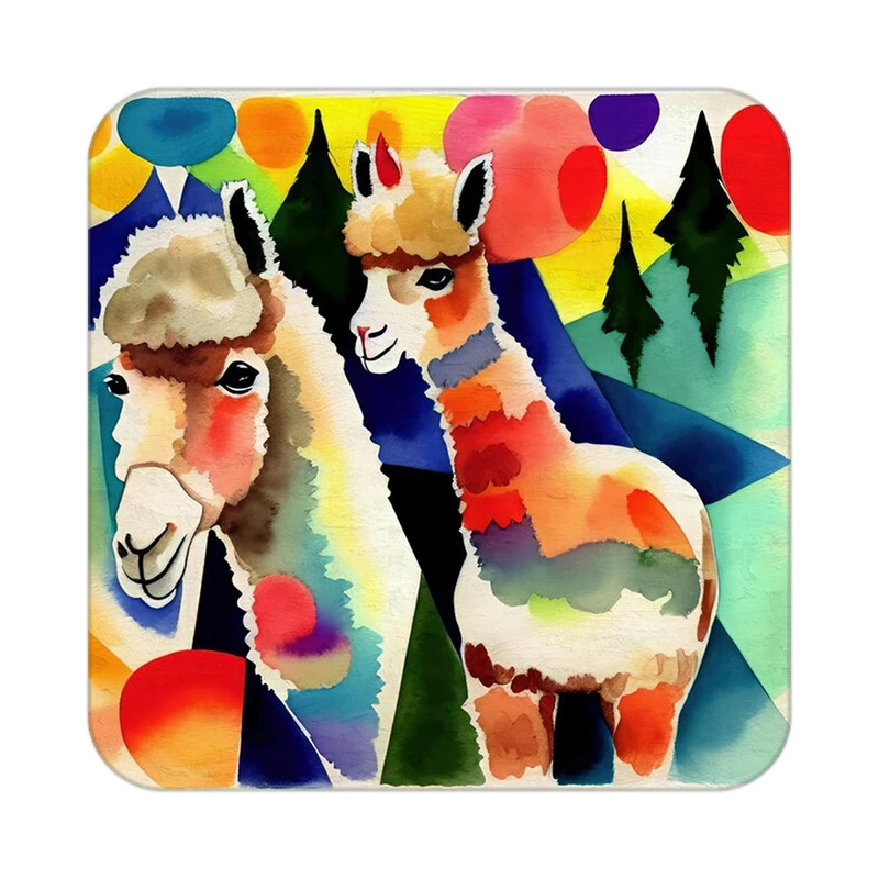 زیر لیوانی کاکتی طرح حیوانات رنگی مدل mp26061