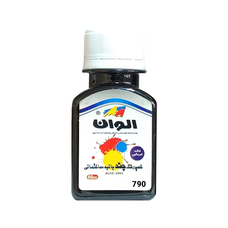 خمیر یونیورسال چند جانبه مشکی الوان کد 790 حجم 60 میلی لیتر