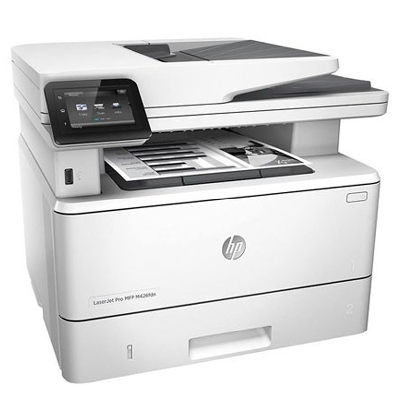 پرینتر اچ پی تک رنگ چهار کاره‌ با چاپ لیزری مدل HP LaserJet Pro MFP M426fdn، سایز چاپ A4، قابلیت کپی بدون نیاز به رایانه، مجهز به چاپ دو روی خودکار