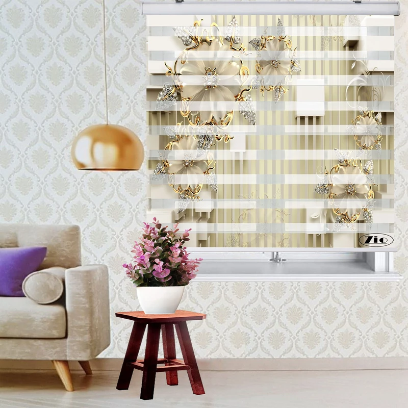  پرده زبرا زیو مدل 3d1032 سایز 150x150 سانتی متر