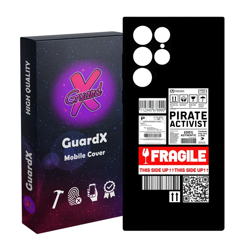 کاور گارد ایکس طرح متن مدل Glass10541 مناسب برای گوشی موبایل سامسونگ Galaxy S23 Ultra