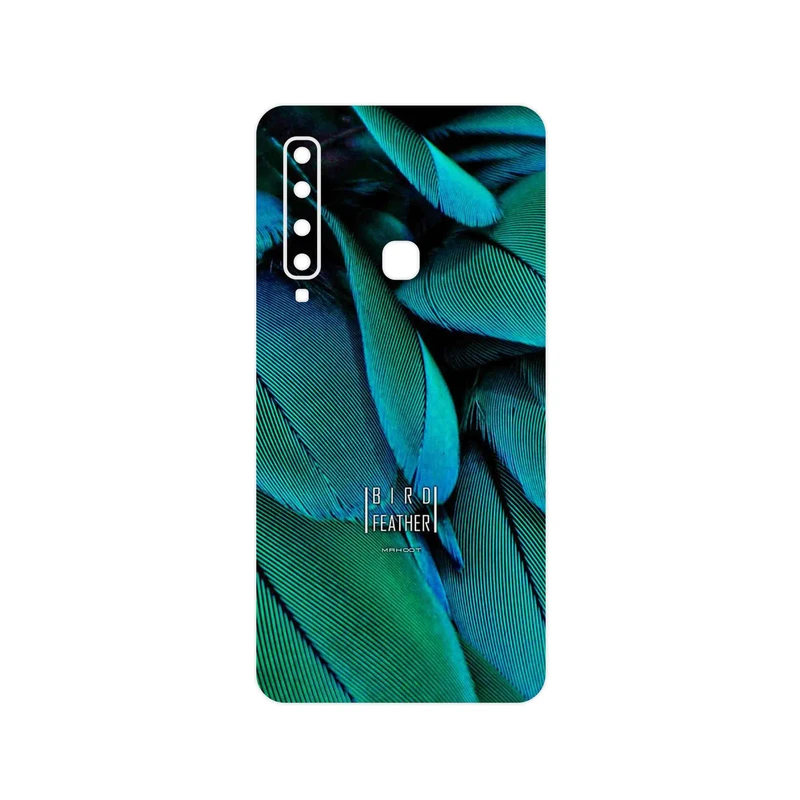 برچسب پوششی ماهوت مدل Green Feather مناسب برای گوشی موبایل سامسونگ Galaxy A9 2018
