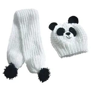 کلاه وشال بافتنی بچه گانه مدل21346