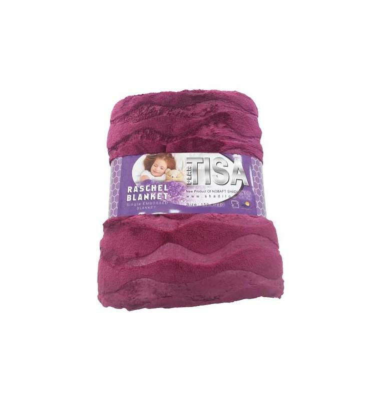 پتو تیسا مدل موجی تک نفره سایز 150x220 سانتی متر