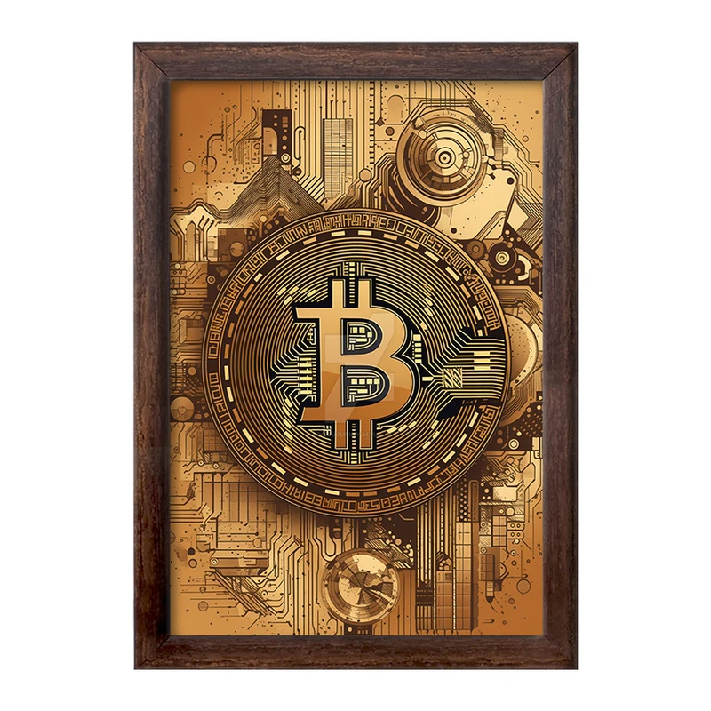 تابلو خندالو طرح بیت کوین (Bitcoin) کد F1638