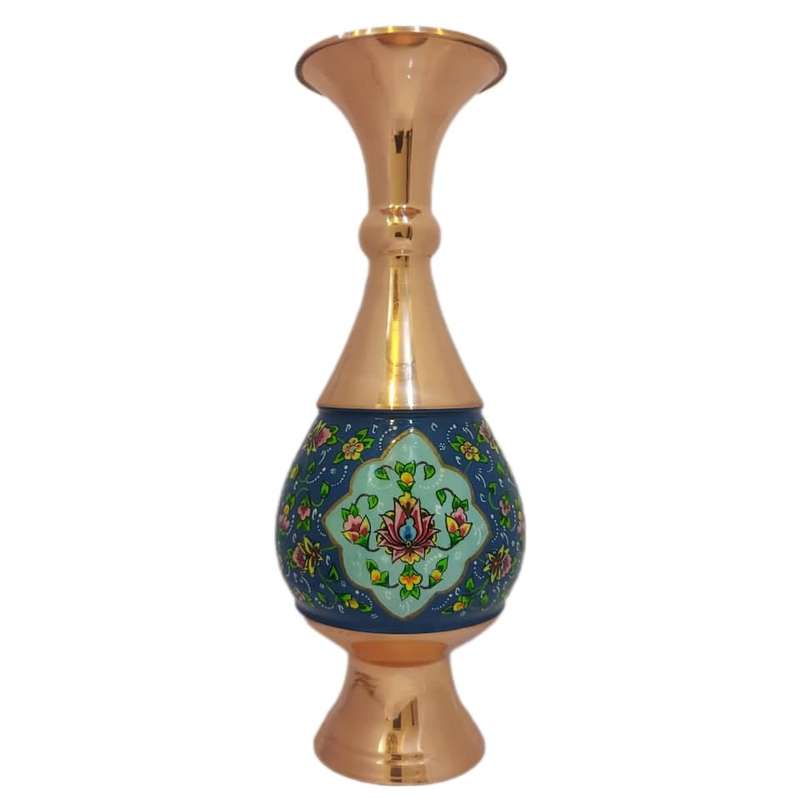 گلدان مسی طرح پردازی