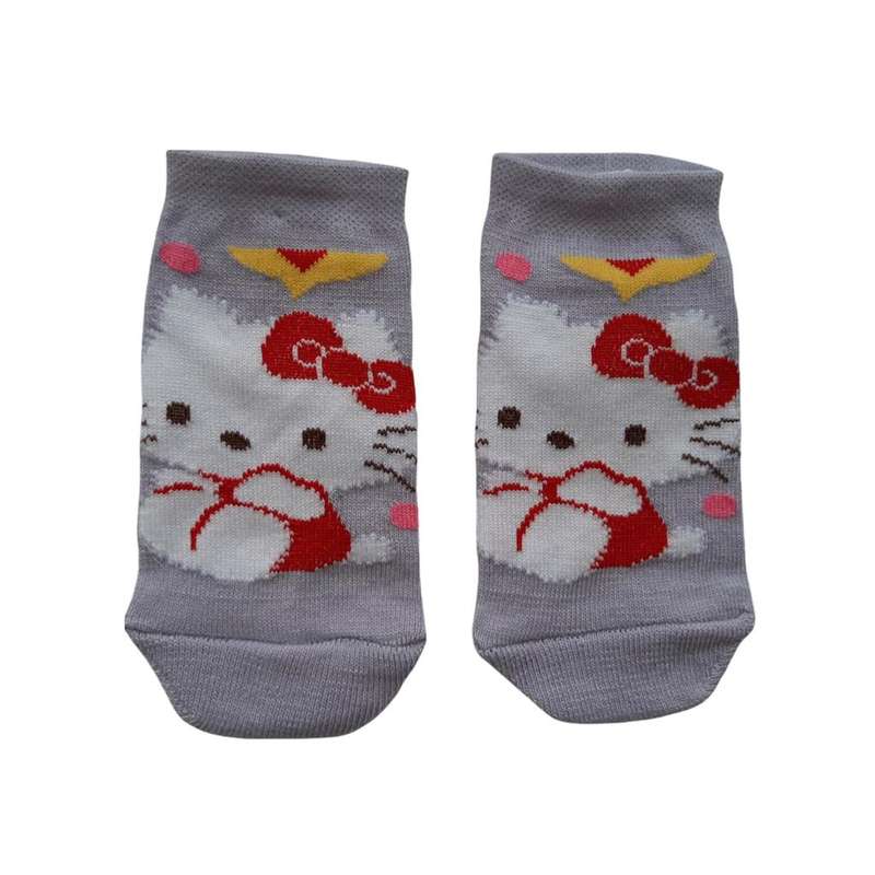 جوراب دخترانه مدل گربه کيتی کد 1329