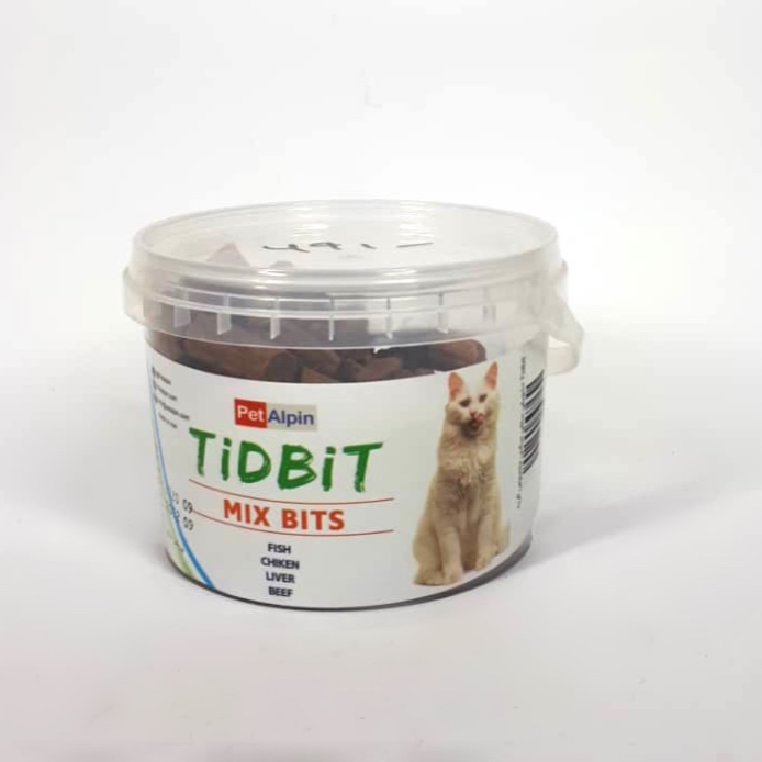 تشویقی گربه تیدبیت مدل میکس وزن 180 گرم