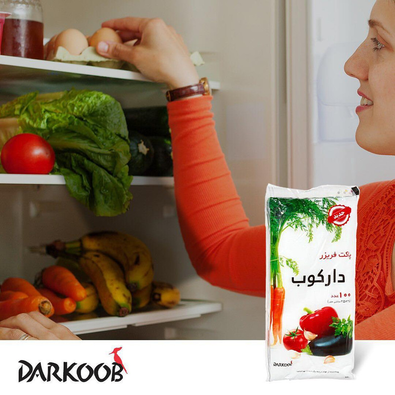 کیسه فریزر دارکوب مدل تقویمی بسته 100 عددی
