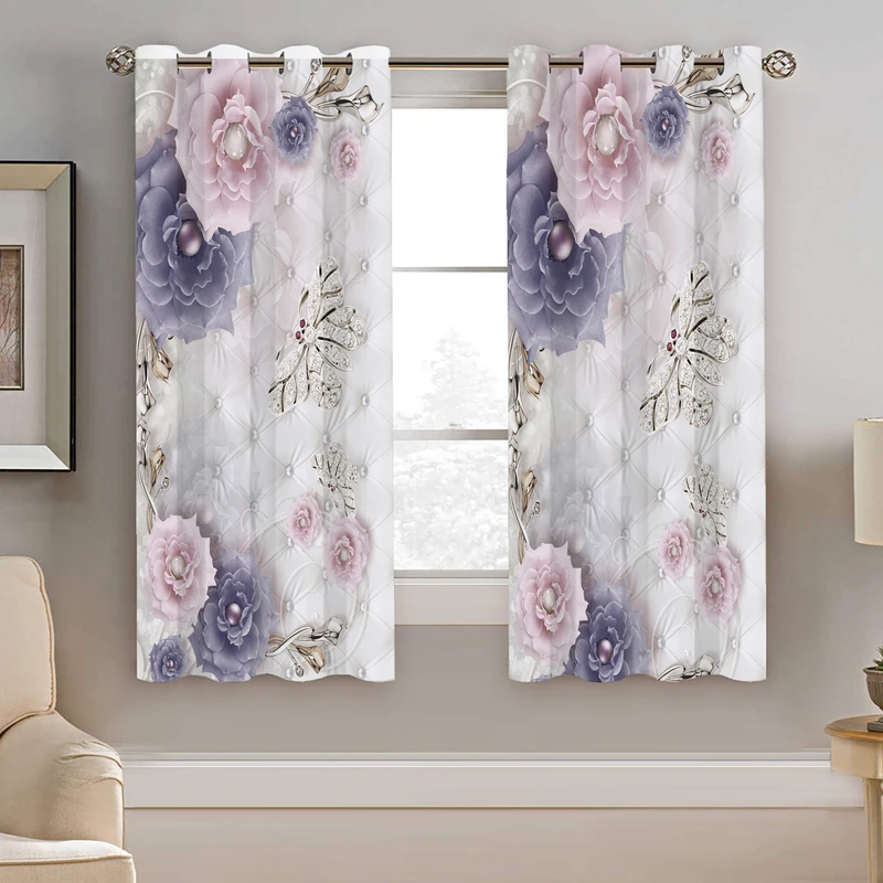 پرده نیروانا طرح گل مدل هازان کد 8732 سایز 140×200 سانتی متر