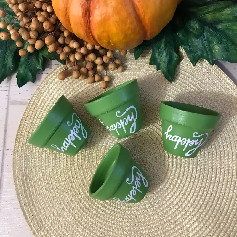 گلدان سفالی مدل یاقوت four happy کد 4