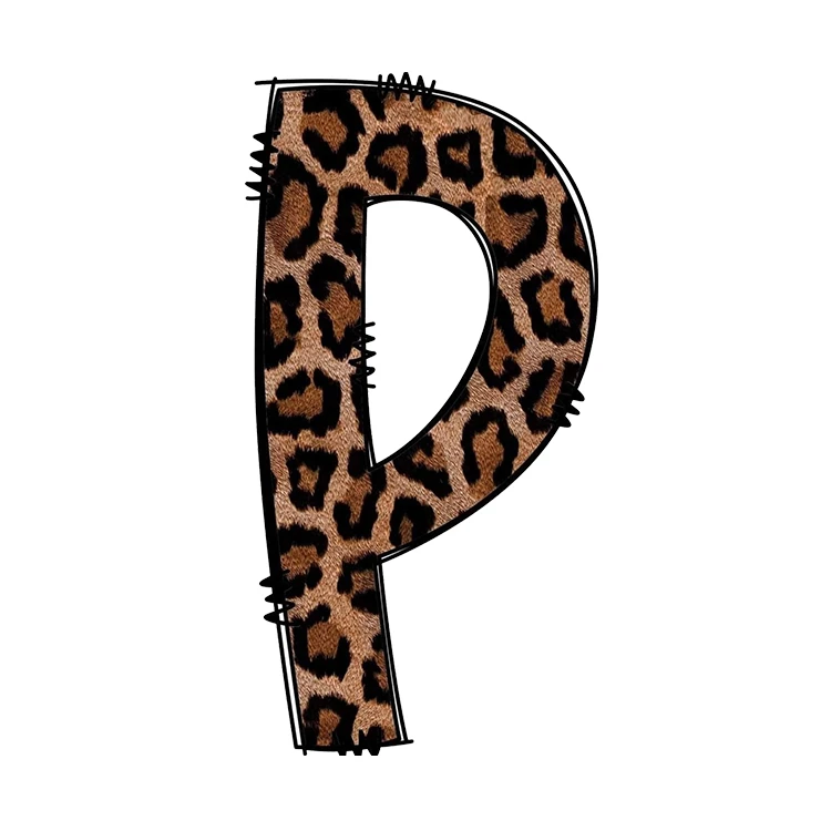 استیکر پارچه و لباس پاد آفرین مدل کارتونی طرح P کد S3711