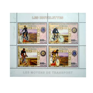 تمبر یادگاری طرح وسیله نقلیه کد bike-703 مجموعه 4 عددی