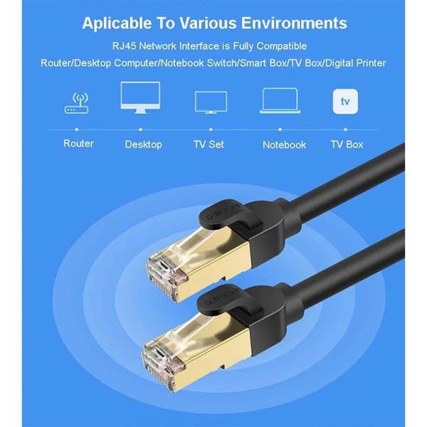 کابل شبکه Cat8 وگیگ مدل V-E808