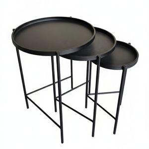 میز عسلی گرد مدل JM4 مجموعه سه عددی