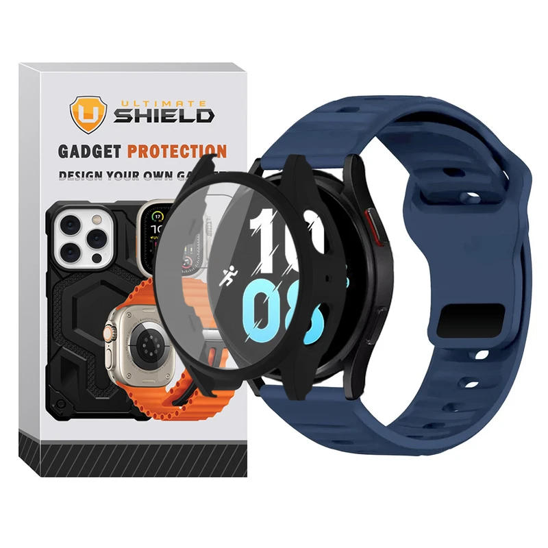 بند آلتیمیت شیلد مدل SPG_Sport_GRD مناسب برای ساعت هوشمند سامسونگ Galaxy Watch 5 40mm به همراه کاور