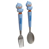 قاشق  و چنگال کودک مدل chicklet