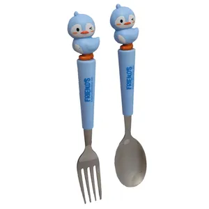 قاشق  و چنگال کودک مدل chicklet