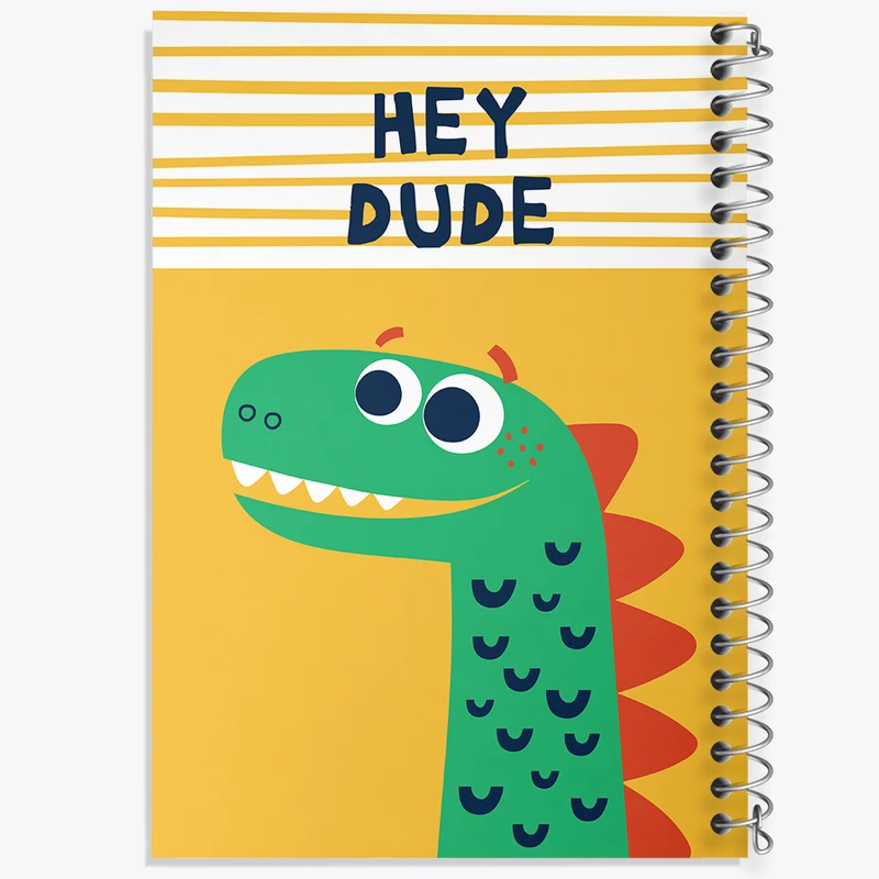 دفتر شطرنجی 50 برگ خندالو مدل دایناسور کد N570