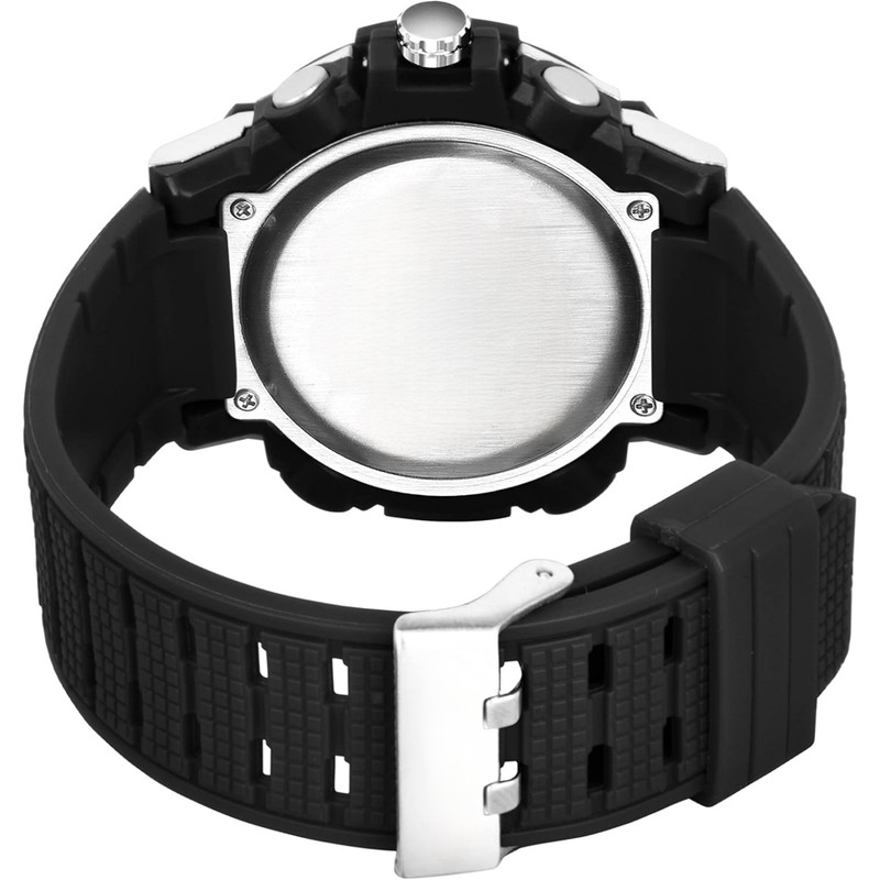 ساعت مچی عقربه‌ای مردانه کوارتز مدل دو زمانه کرنوگراف بند پیو کد 4