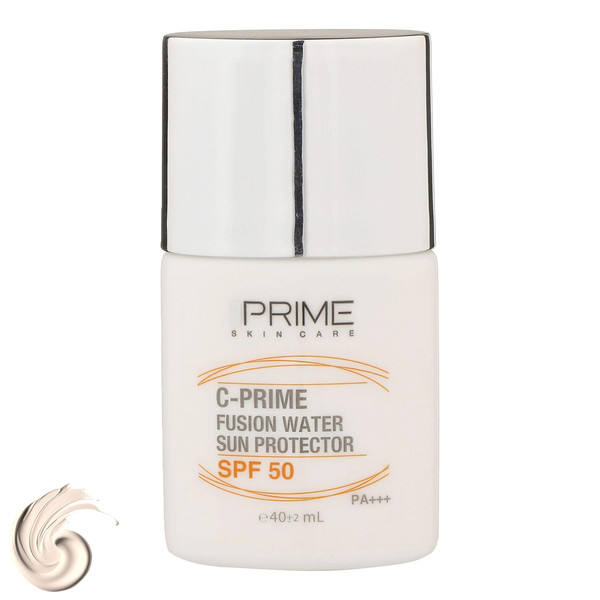 لوسیون ضدآفتاب بیرنگ پرایم SPF50 مدل Fusion Water، مناسب پوستهای چرب، حجم 30 میلیلیتر