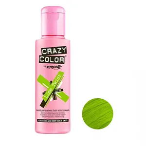 شامپو رنگ مو کریزی کالر مدل 68 رنگ سبز لیمویی حجم 100 میلی لیتر