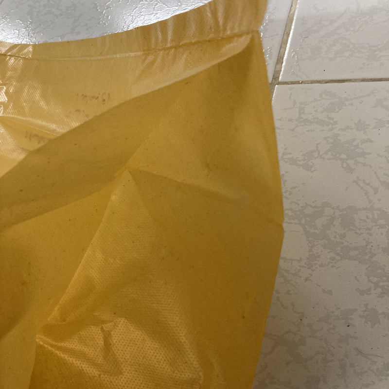 کیسه زباله طرح عفونی مدل ضخیم 70.65 بسته 20 عددی