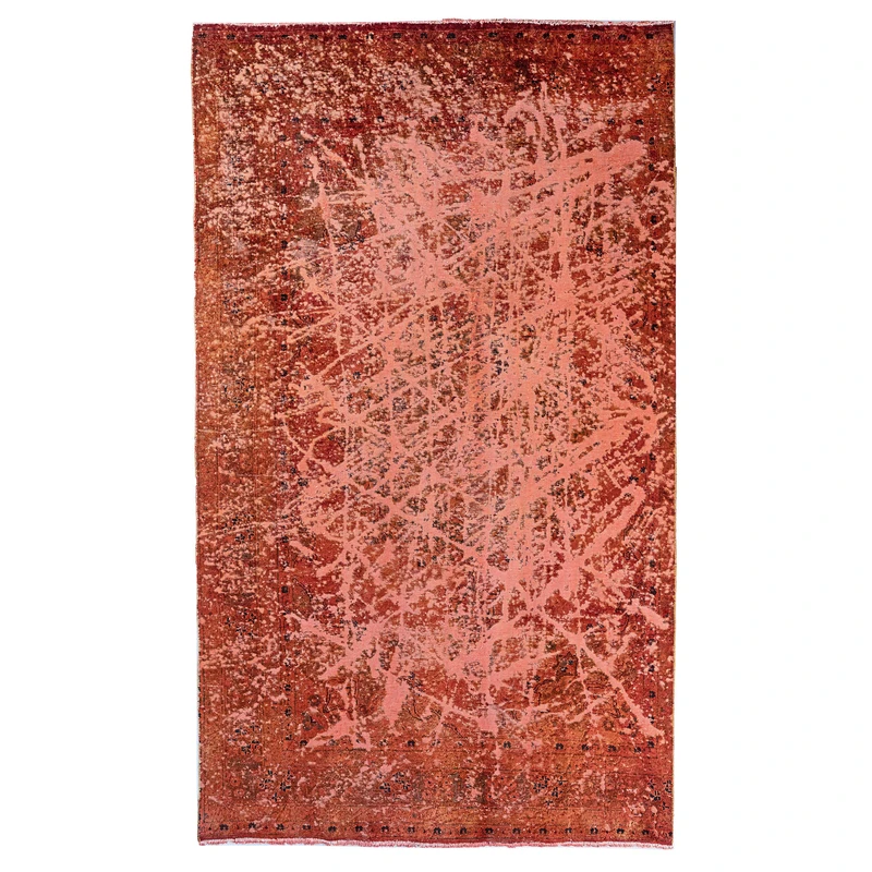 فرش دستباف پنج متری مدل وینتیج کد v1397