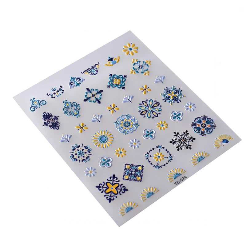 استیکر طراحی ناخن مدل سه بعدی کد PONYTREE-TS074-SEK01