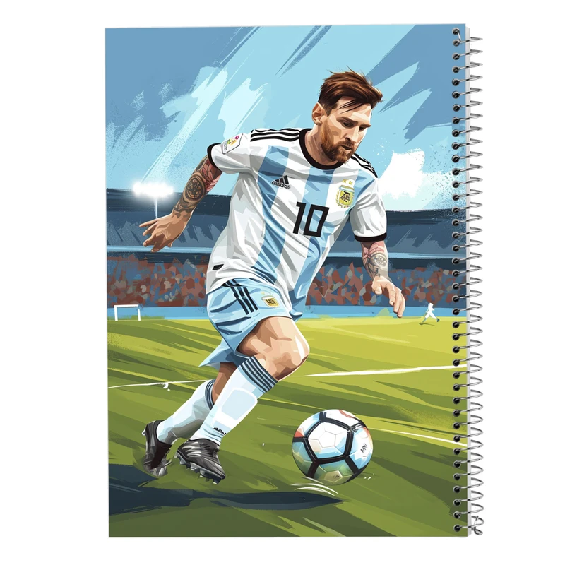 دفتر نت موسیقی 50 برگ مدوپد مدل مسی messi کد DF14055