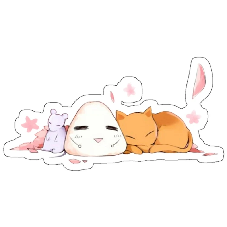 استیکر لپ تاپ مدل Fruits basket | Tohru, Yuki, Kyo