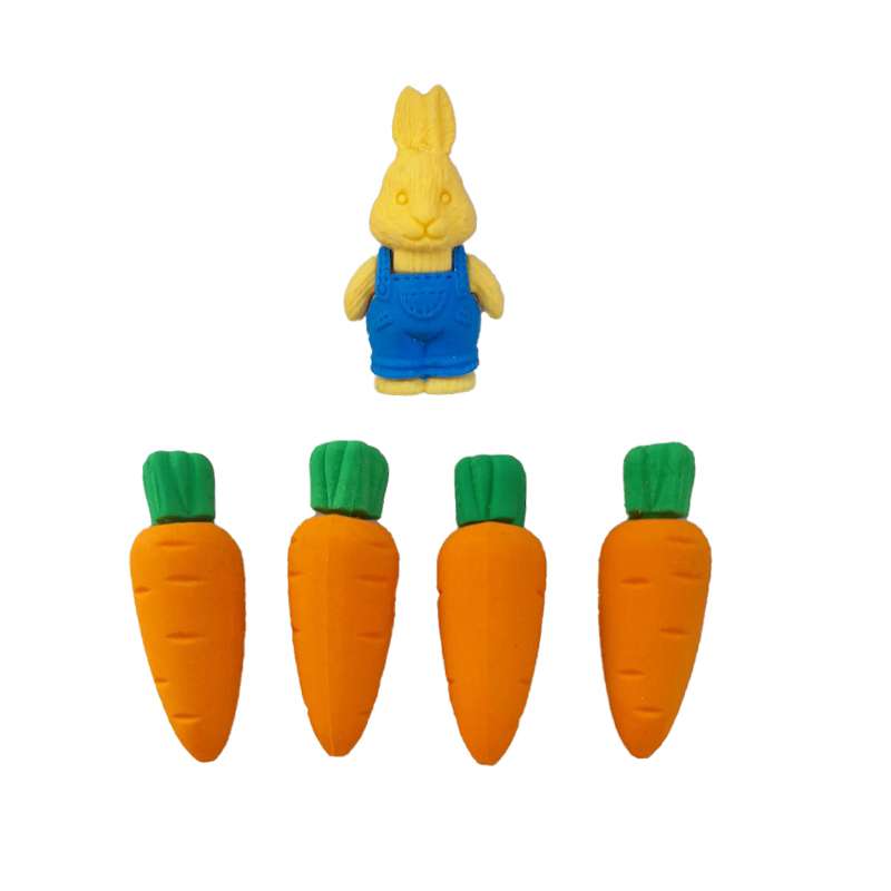 پاک کن مدل هویج و خرگوش کد CR-14 مجموعه 5 عددی