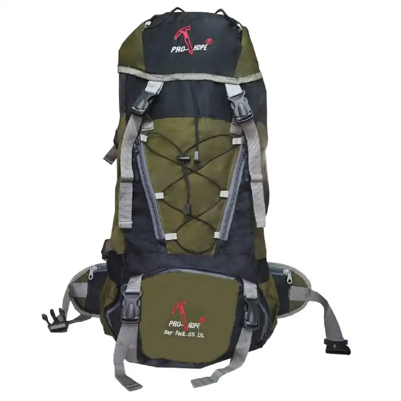 کوله پشتی کوهنوردی 65 لیتری مدل ضد آب طرح چکش کوهی