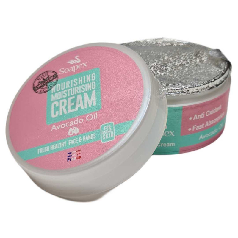 کرم مرطوب کننده و آبرسان دست و صورت سوپکس مدل avocado مناسب انواع پوست حجم 90 میلی لیتر